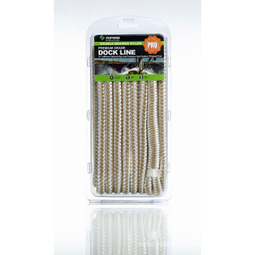 3/8"X 15′ N21c Dock Line Ropes for Dock/Anchor Applications/Nylon Rope